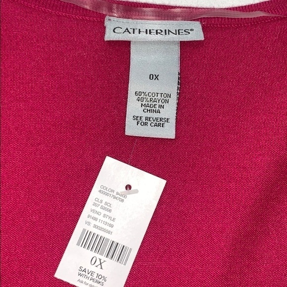 LAST ONE AVAILABLE! - New Catherines Womens Pointelle Shrug Cardigan Size 0X - Picture 5 of 11